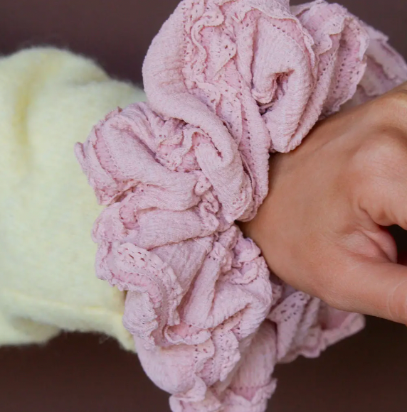 Jumbo Light Pink Scrunchie