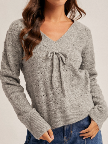 Already Yours Bow Sweater
