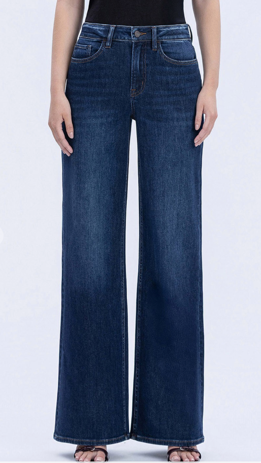 VERVET High Rise Dark Wash Wide Jeans (Maeve)