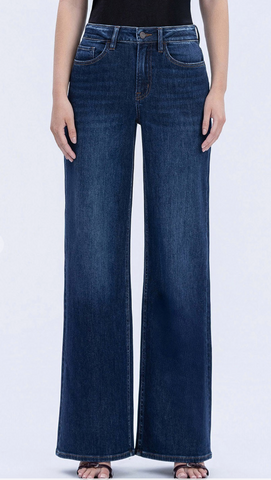 VERVET High Rise Dark Wash Wide Jeans (Maeve)