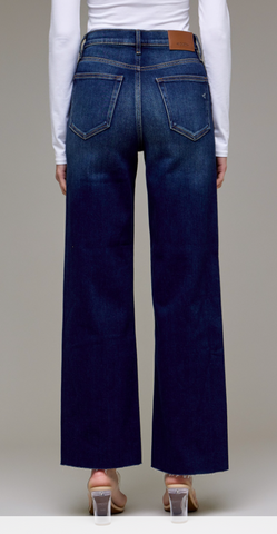 HIDDEN High Rise Dark Wash Straight Jeans (Kate)
