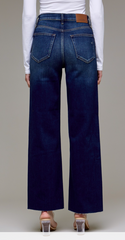 HIDDEN High Rise Dark Wash Straight Jeans (Kate)