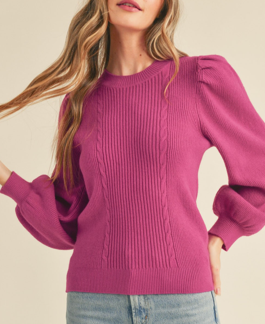 Signature Sweater (Magenta)