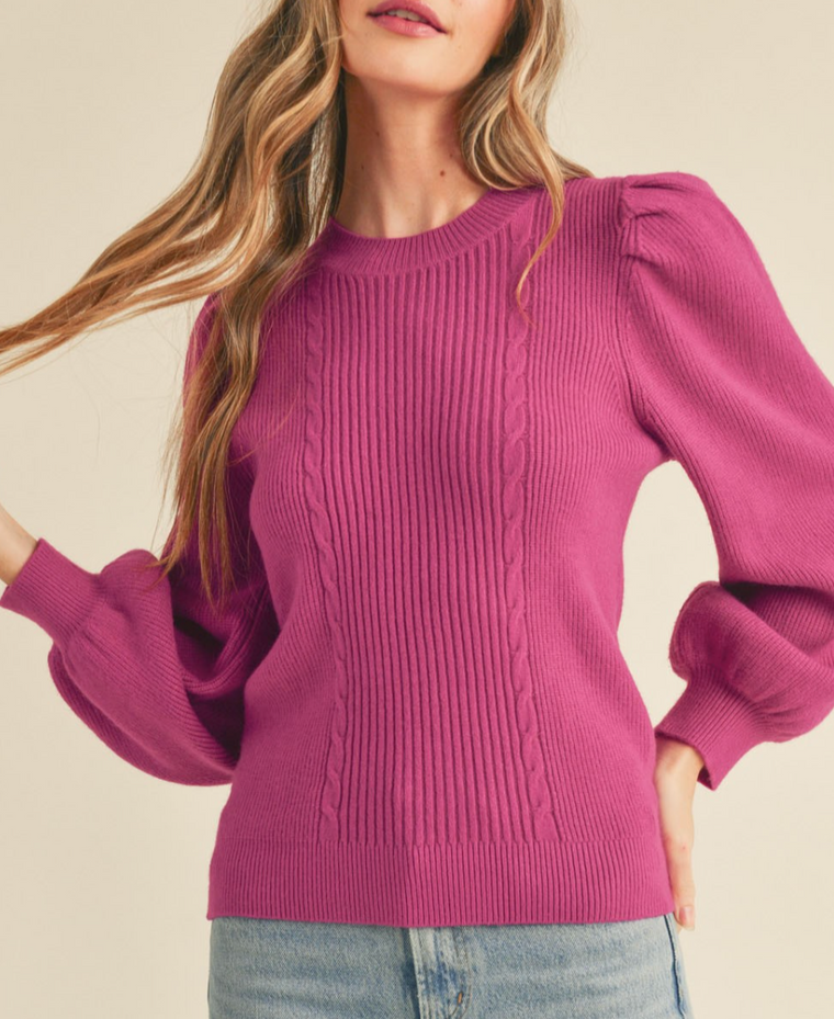 Signature Sweater (Magenta)
