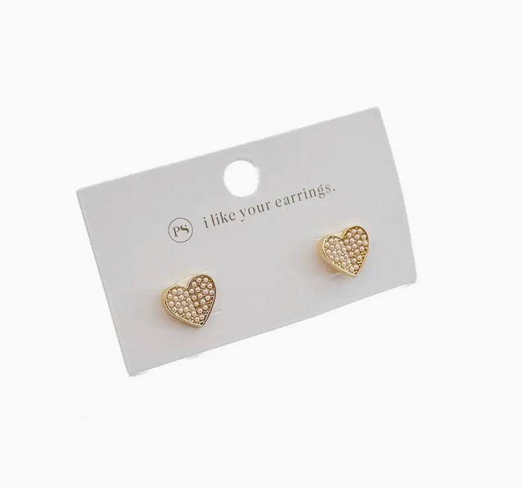 Heart Of Pearls Earrings