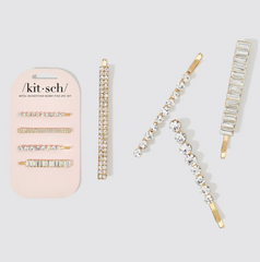 KITSCH 4 Piece Rhinestone Bobby Pins