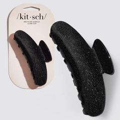 KITSCH Black Glitter Hair Clip