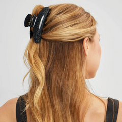 KITSCH Black Glitter Hair Clip