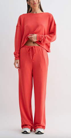 Running Errands Pullover & Pants Set (Blushed Brick)