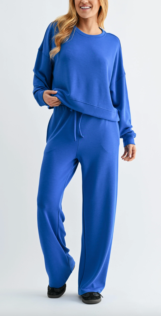 Running Errands Pullover & Pants Set (Deep Indigo)