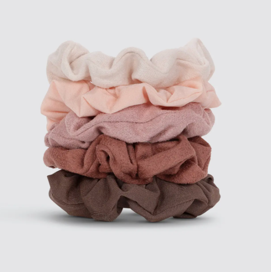 KITSCH 5 Piece Scrunchie Set (Terracotta)