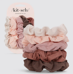 KITSCH 5 Piece Scrunchie Set (Terracotta)