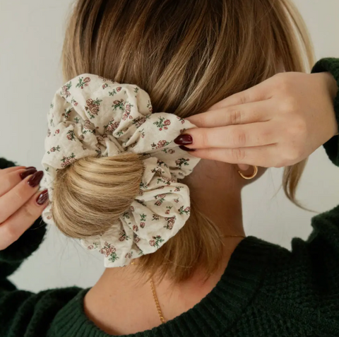 

This jumbo scrunchie is the perfect addition to your holiday looks thi...