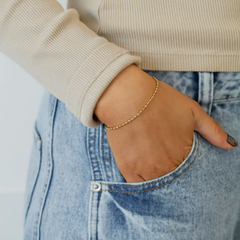 Oval Beaded Bracelet