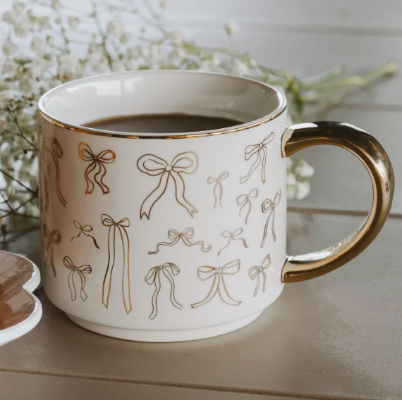 Gold Bows Mug