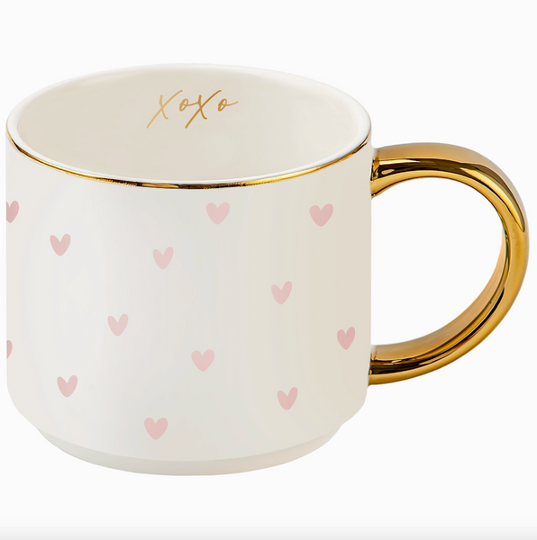 XOXO Gold Heart Mug
