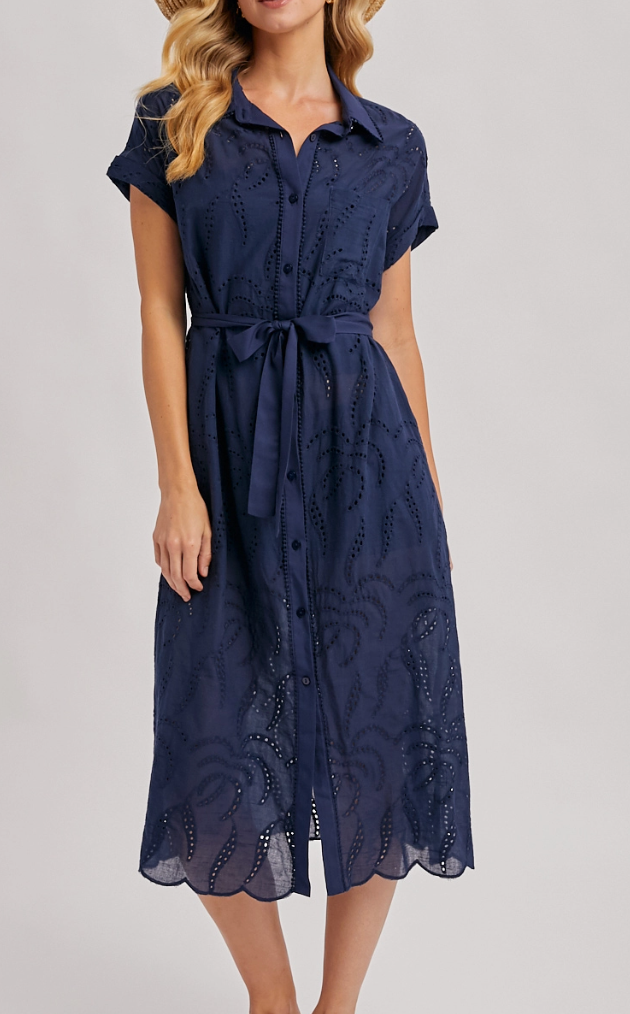 Oh So Beautiful Eyelet Dress