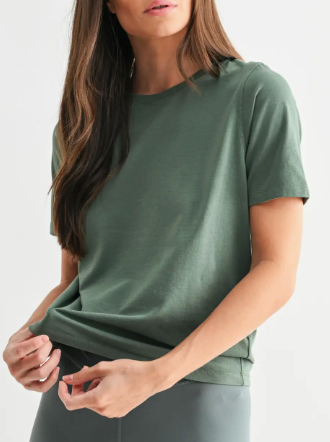 Classic Fit Basic Tee (Eldergreen)