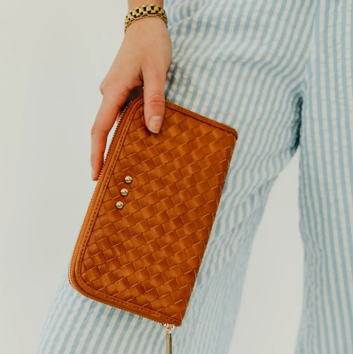 Woven Wallet - Brown