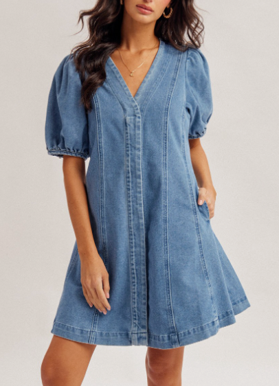 Everything To Me Denim Dress