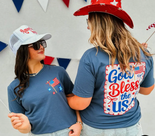 God Bless The USA Tee - Midnight Navy