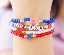 Patriotic Bracelet Stack