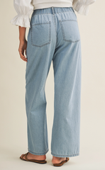 Hot Girl Summer High-Waist Drawstring Wide Leg Jean