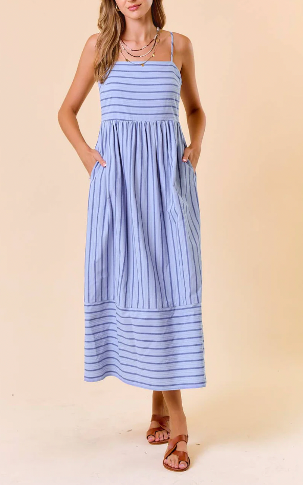 Seaside Blue Stripe Dress