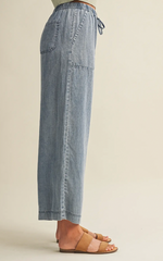 Vintage Wash Drawstring Pant