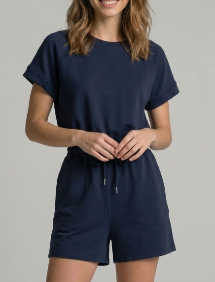 Bring It Back To You Romper (Midnight)