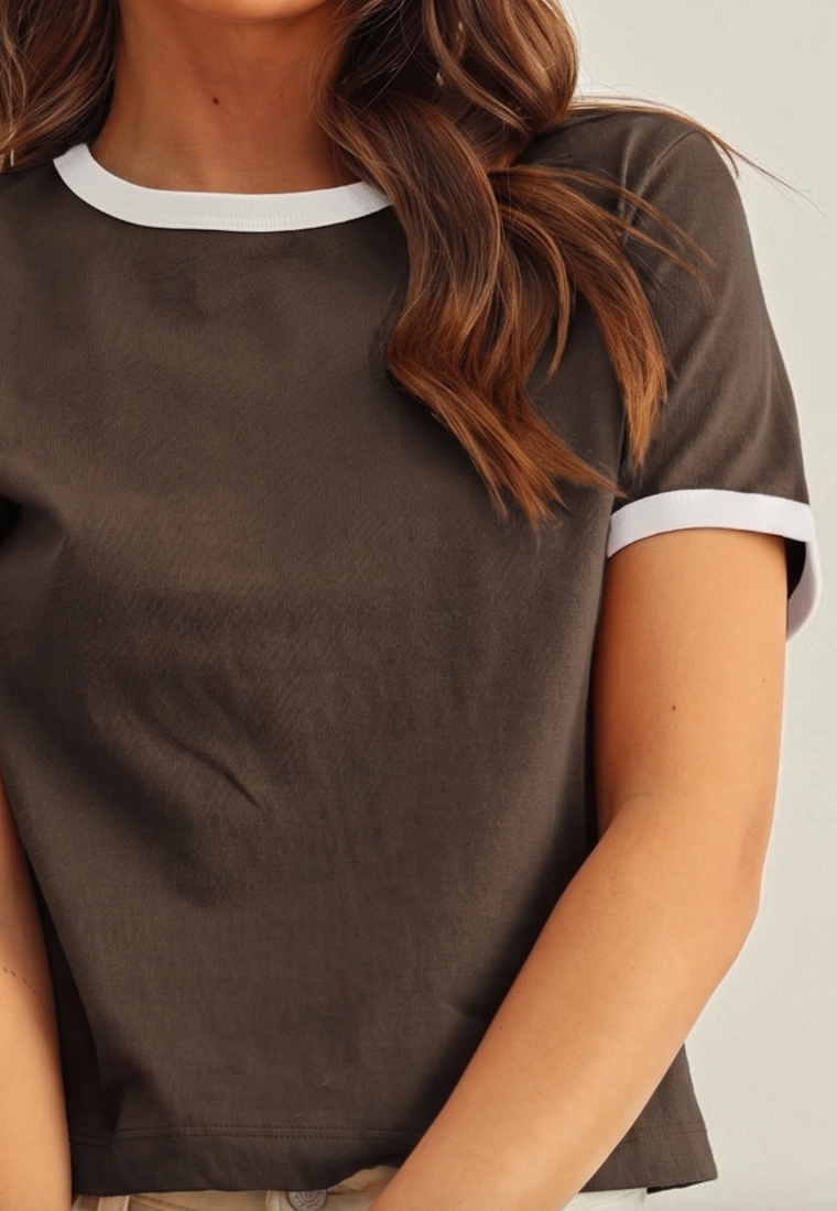 Forever Summer Basic Tee (Espresso)