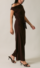 Espresso Asymmetrical Jumpsuit