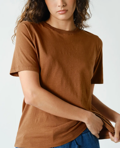 A tried and true classic. This simple tee is made with supima cotton tha...