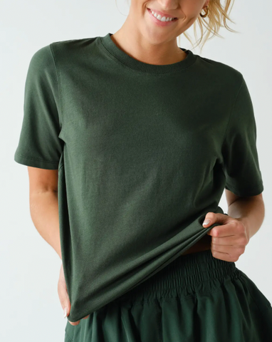 A tried and true classic. This simple tee is made with supima cotton tha...