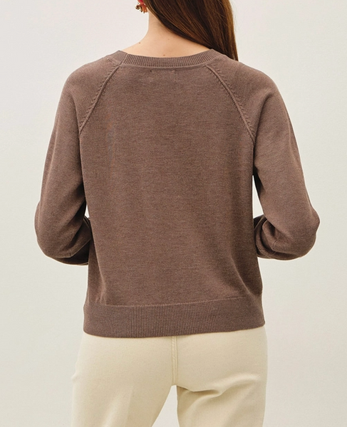 On My Way Back Raglan Sweater (Brown)