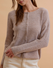 Quite Pleasant Ribbed Cardigan (Mocha)