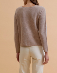 Quite Pleasant Ribbed Cardigan (Mocha)