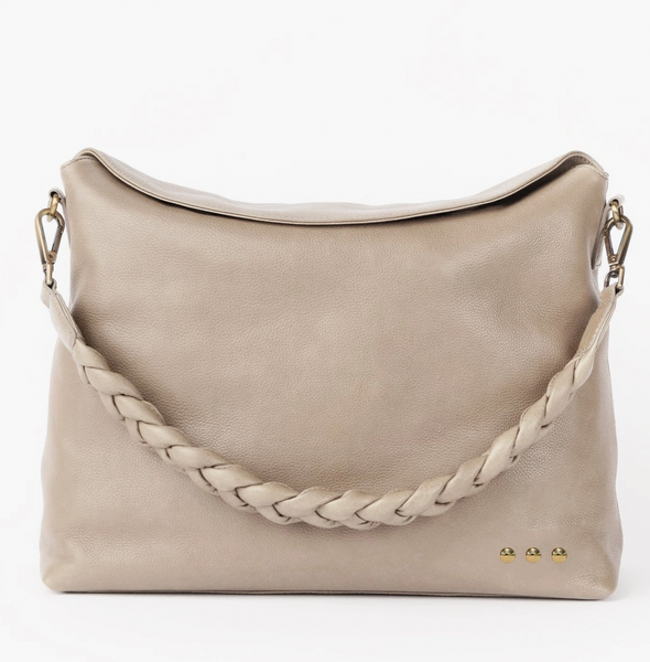 Pebbled Crossbody Bag (Taupe)