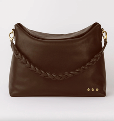 Pebbled Crossbody Bag (Chocolate)