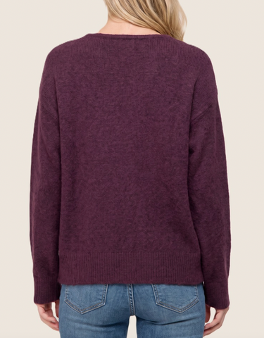 Added Comfort Sweater (Plum)