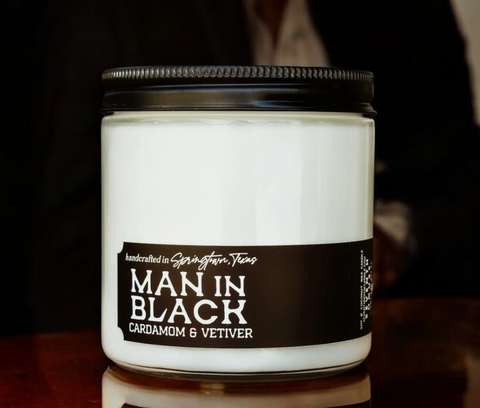 Man In Black - Cardamom, & Vetiver Candle