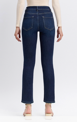 VERVET By Flying Monkey Distressed High Rise Slim Straight (Kennedy)