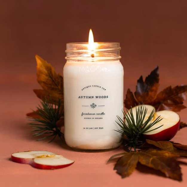 Autumn Woods 16oz Mason Jar Candle