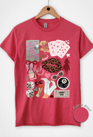 You Make Me Feel Like Dancing Graphic Tee (Cardinal)