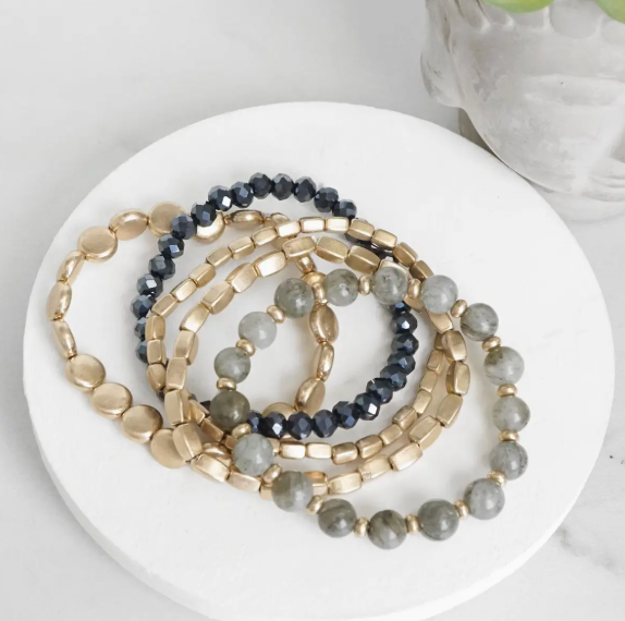 Stack Of Five Bracelets - Kayla