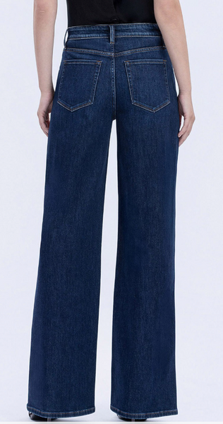VERVET High Rise Dark Wash Wide Jeans (Maeve)