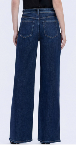 VERVET High Rise Dark Wash Wide Jeans (Maeve)