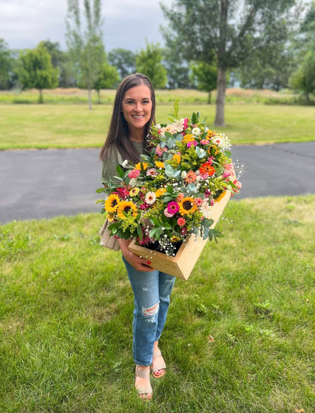 Monthly Subscription (FOUR Arranged Mason Jar Bouquets)