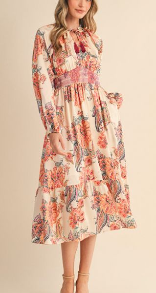 Spring In Her Step Paisley Dress