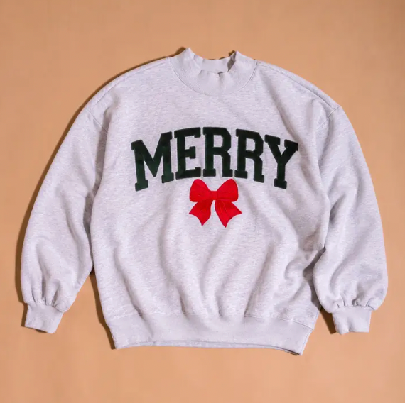 (PRE-ORDER) Merry Mockneck - Heather Grey